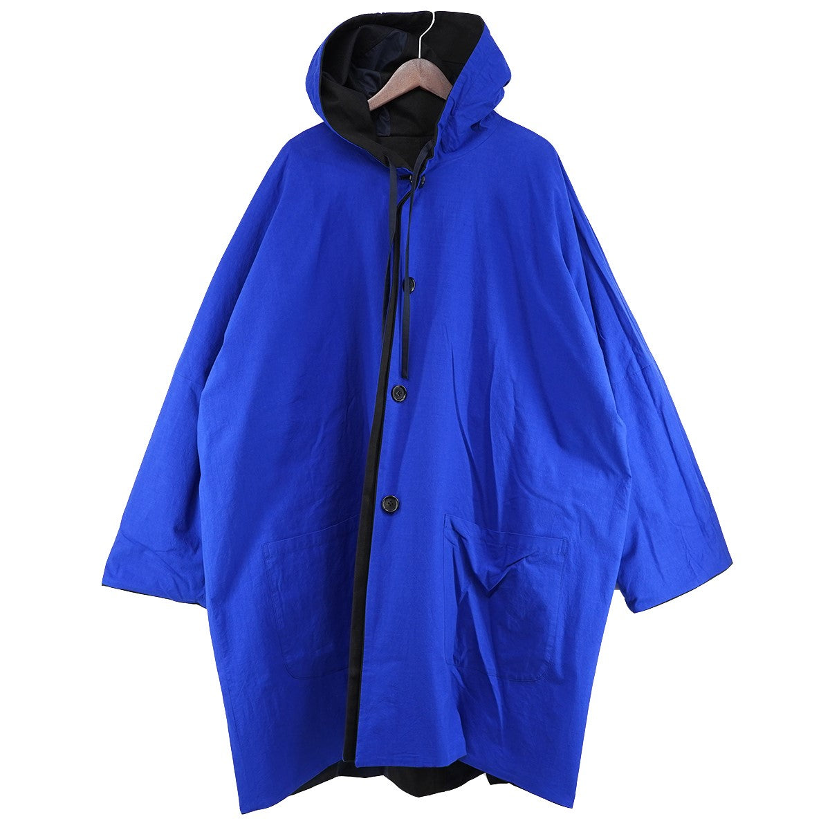 24AW NADINE HOODED COATリバーシブル オーバーサイズ ナディーン フーデッド コート