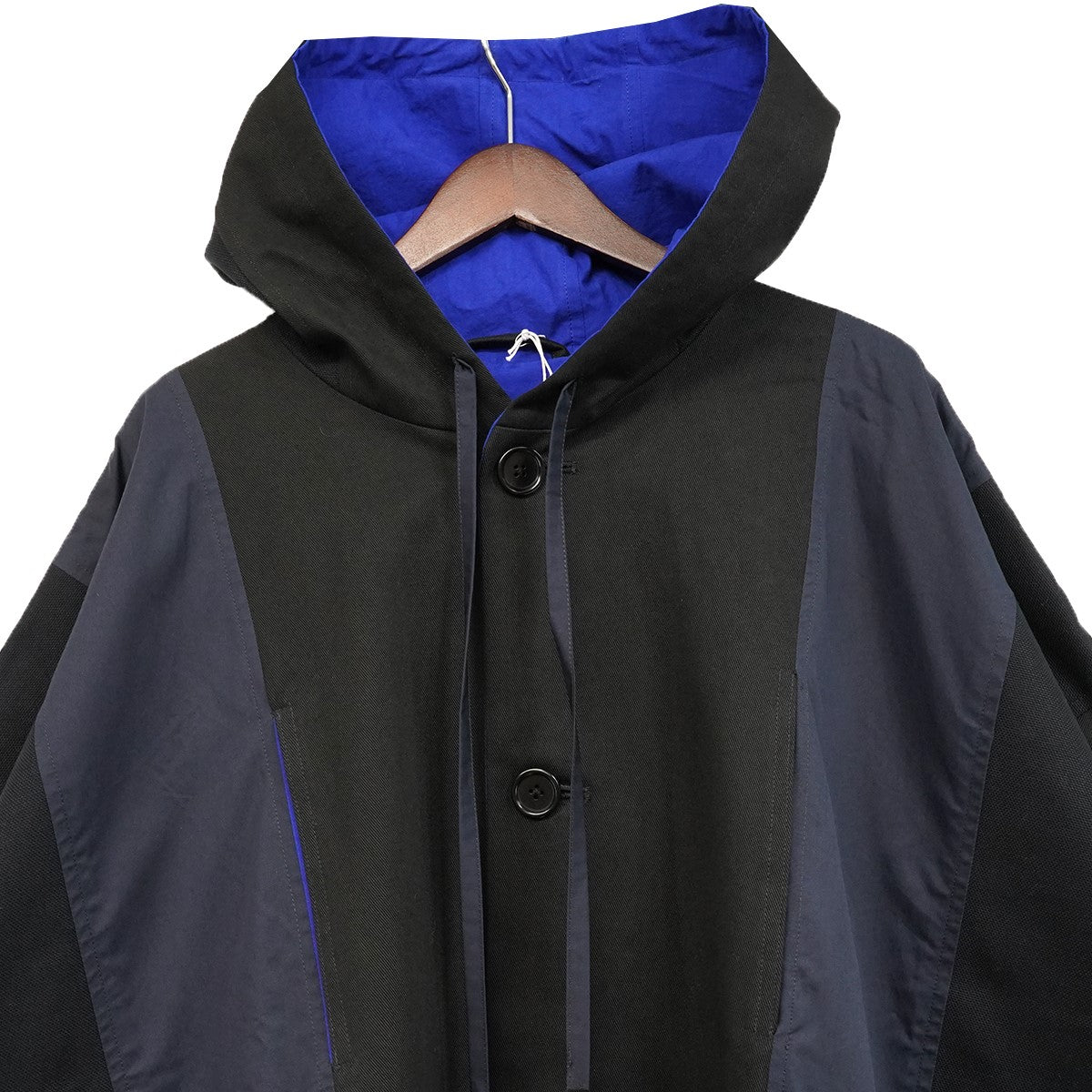 24AW NADINE HOODED COATリバーシブル オーバーサイズ ナディーン フーデッド コート