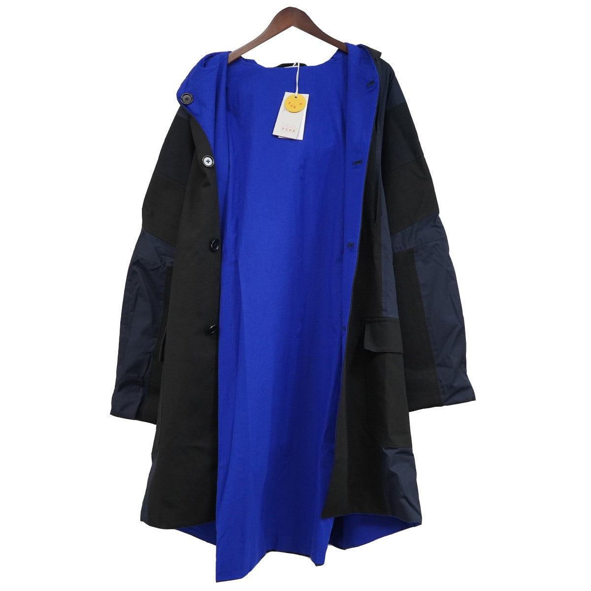 24AW NADINE HOODED COATリバーシブル オーバーサイズ ナディーン フーデッド コート