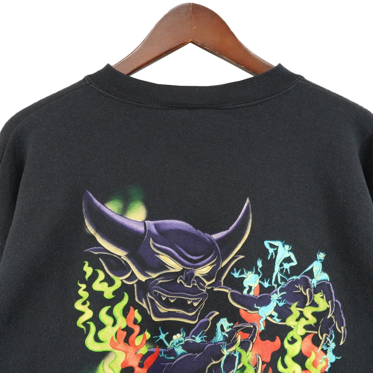 90s Chernabog Villains Double-Sided Sweat ヴィンテージVintage ディズニー ヴィランズ ロゴ チェルナボーグ クルーネック スウェット トレーナー
