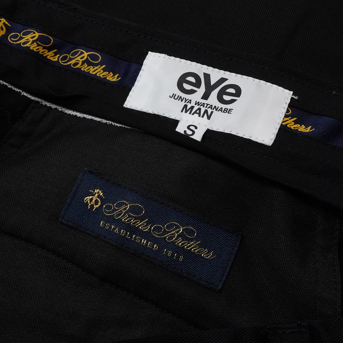 23SS × BROOKS BROTHERS チノ トラウザーツータック ウエスト ロゴテープ ワイド スラックス パンツ