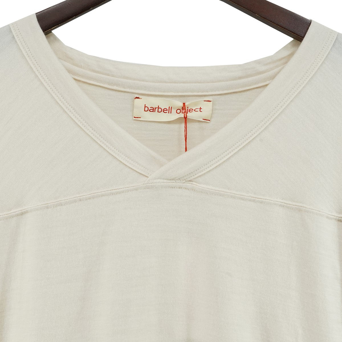 26SS barbell object 「bo-06cn03 sw ns top ／ ecru」ノースリーブ スリーブレス Tシャツ タンクトップ