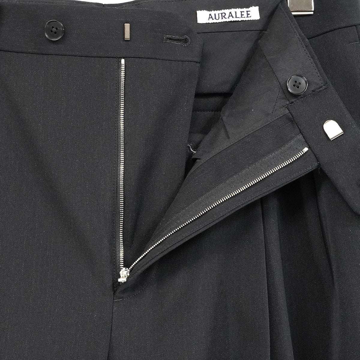 25AW LIGHT WOOL MAX GABARDINE TWO-TUCK SLACKSウールギャバジン ツータック ワイド ストレート スラックス パンツ