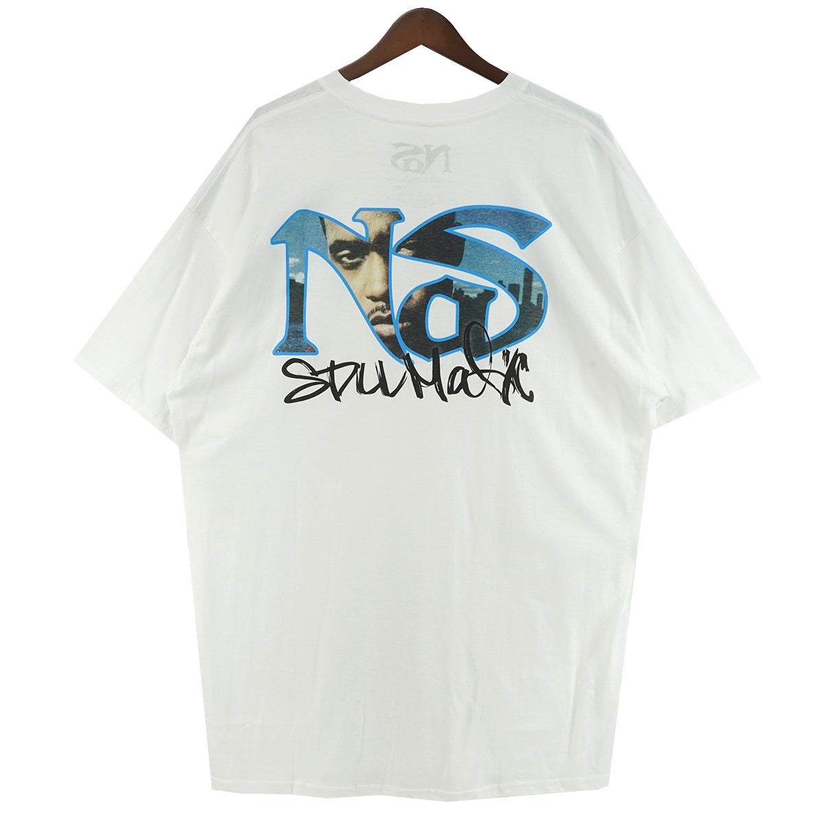 2024 Nas ／ Still City Infill T-Shirtナズ Stillmatic スティルマティック ロゴ プリント ラッパー RAP TEE Tシャツ