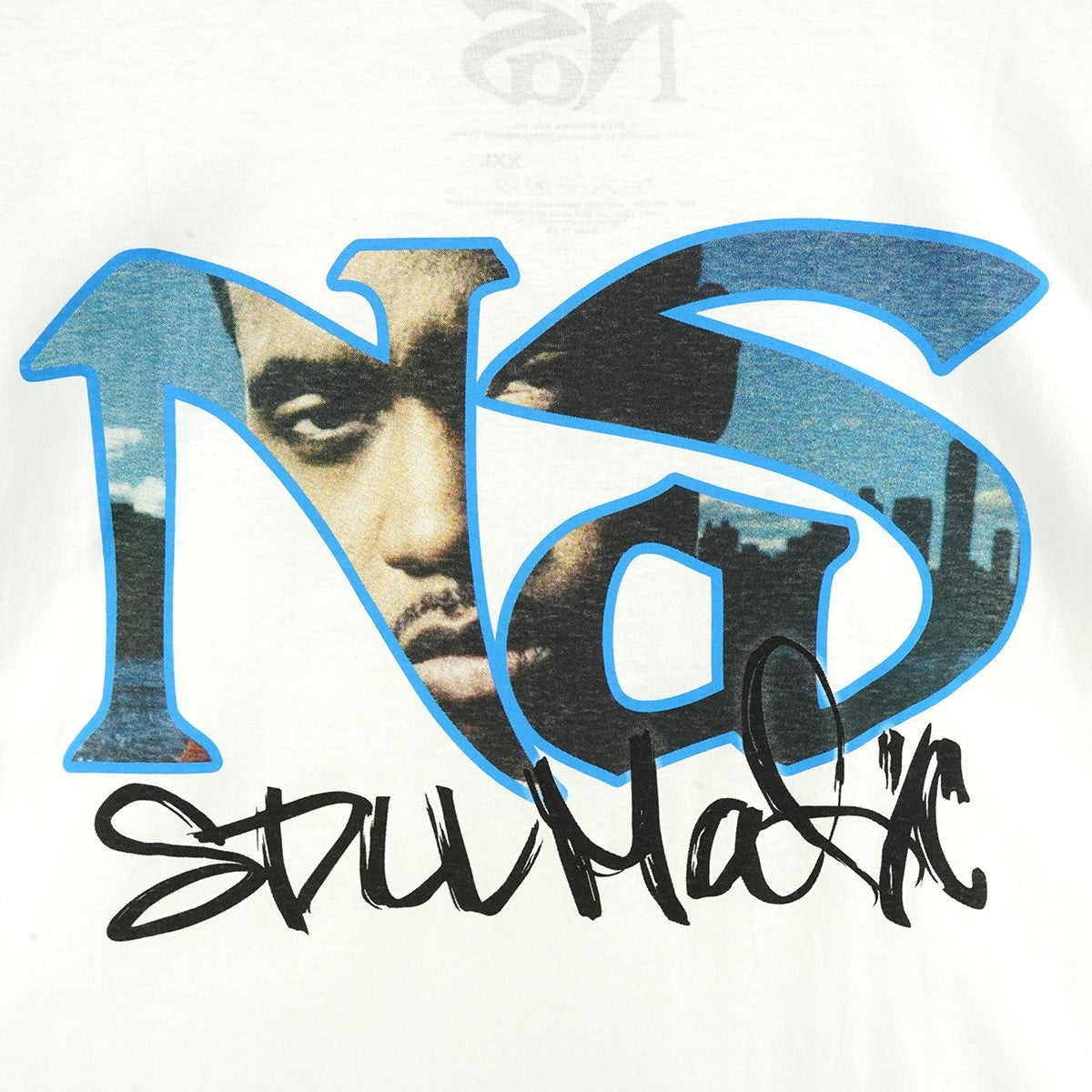 2024 Nas ／ Still City Infill T-Shirtナズ Stillmatic スティルマティック ロゴ プリント ラッパー RAP TEE Tシャツ