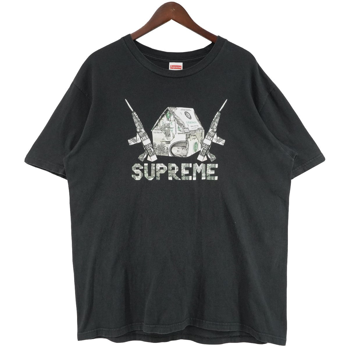 26SS Origami Tee ロゴ オリガミ折り紙 ドル紙幣 ハウス アサルトライフル プリント Tシャツ