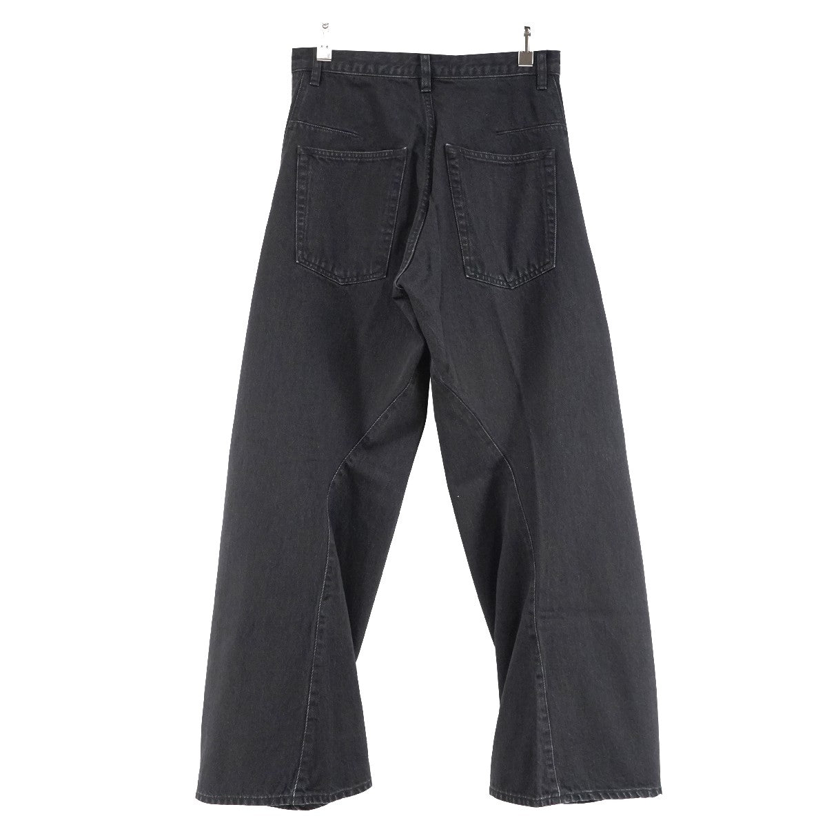 25SS 3D TWISTED WIDE LEG JEANSウォッシュ加工 立体裁断 ツイストパターン ワイド ジーンズ デニム パンツ