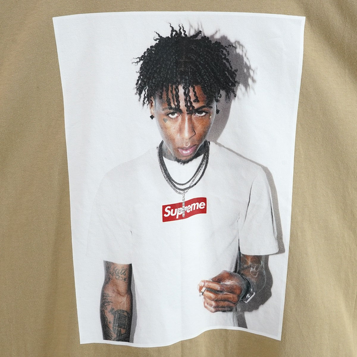 23AW NBA Youngboy Teeエヌビーエー ヤングボーイ ボックスロゴ フォト RAP Tee ラップ ラッパー Tシャツ