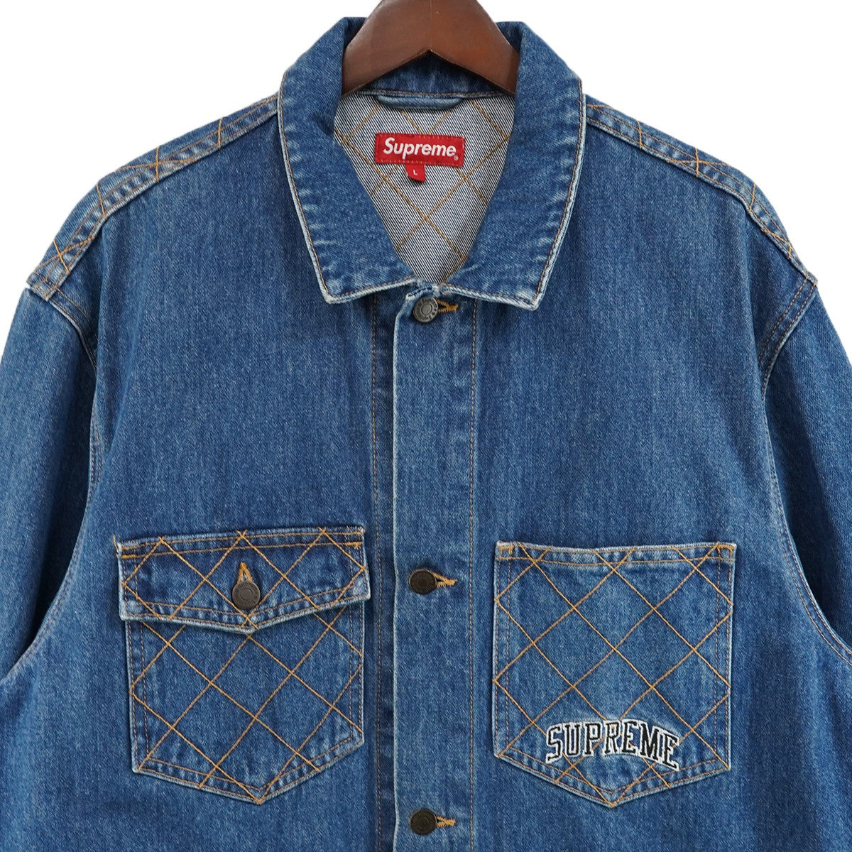 18AW Diamond Stitch Denim Chore Coatロゴ ダイヤモンド スティッチ デニム チョア コア コート ジャケット