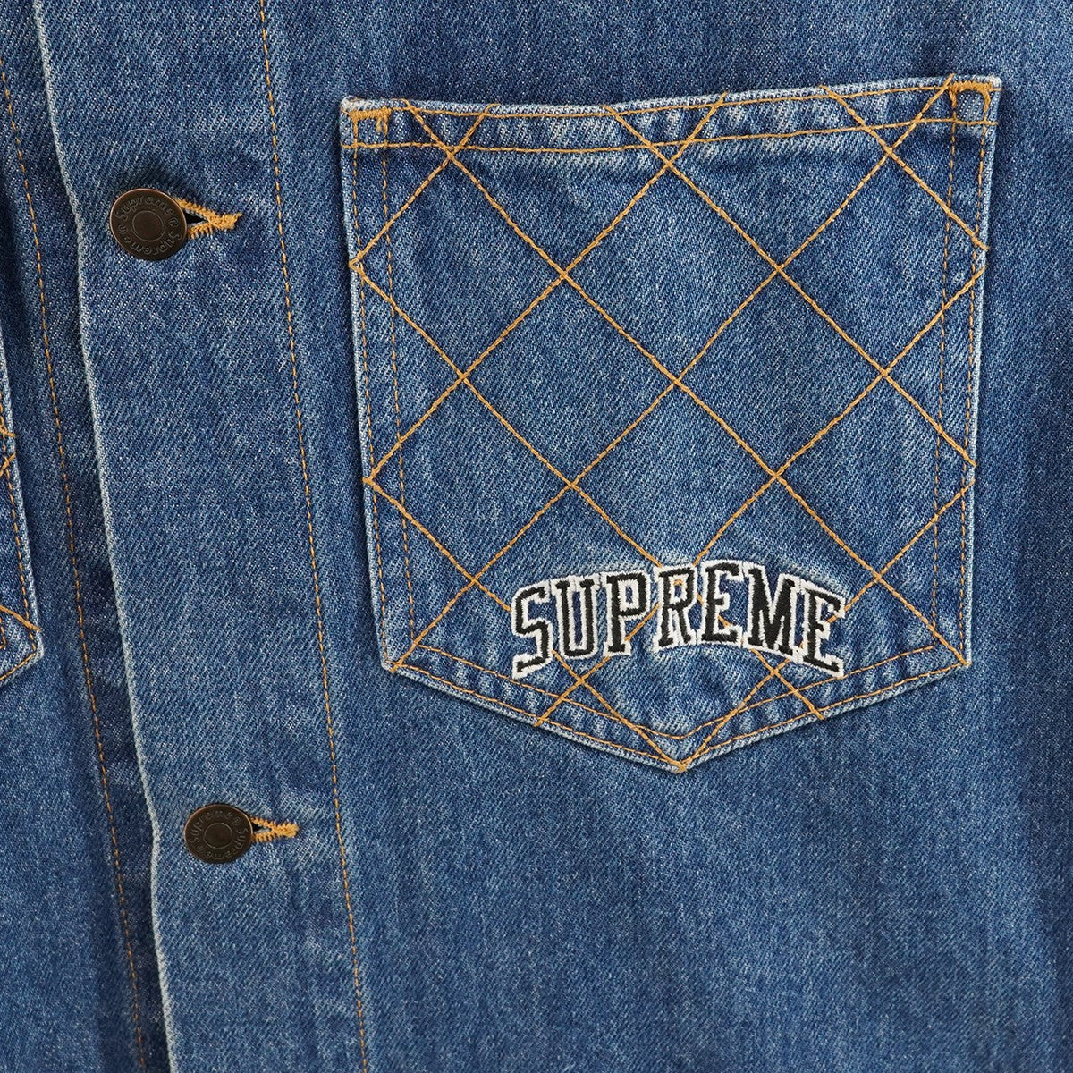 18AW Diamond Stitch Denim Chore Coatロゴ ダイヤモンド スティッチ デニム チョア コア コート ジャケット