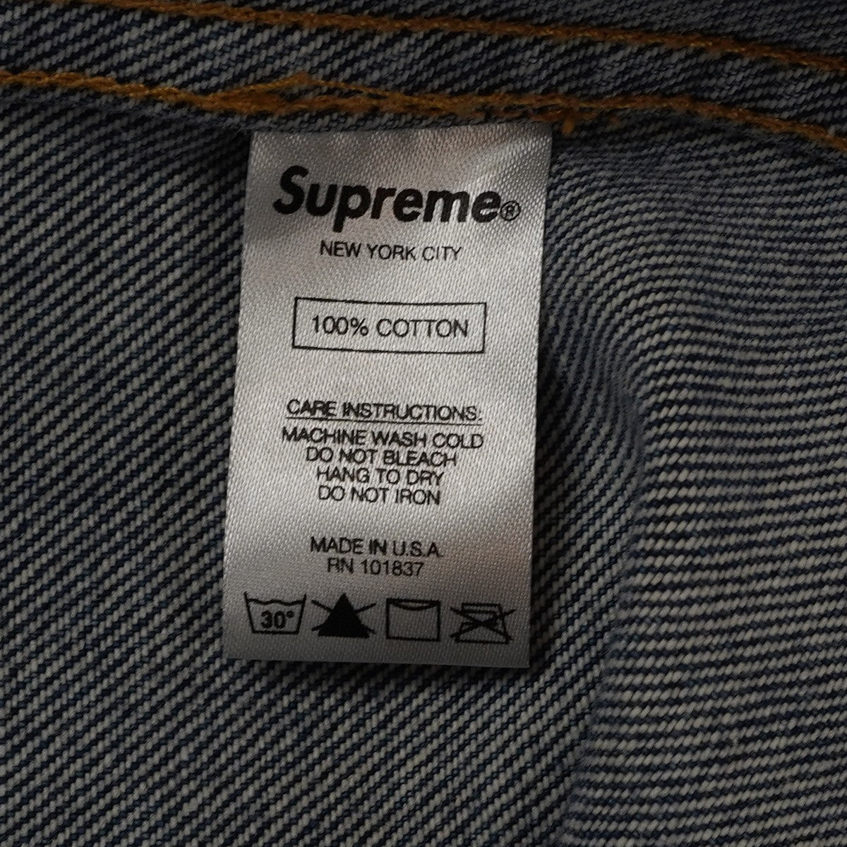 18AW Diamond Stitch Denim Chore Coatロゴ ダイヤモンド スティッチ デニム チョア コア コート ジャケット
