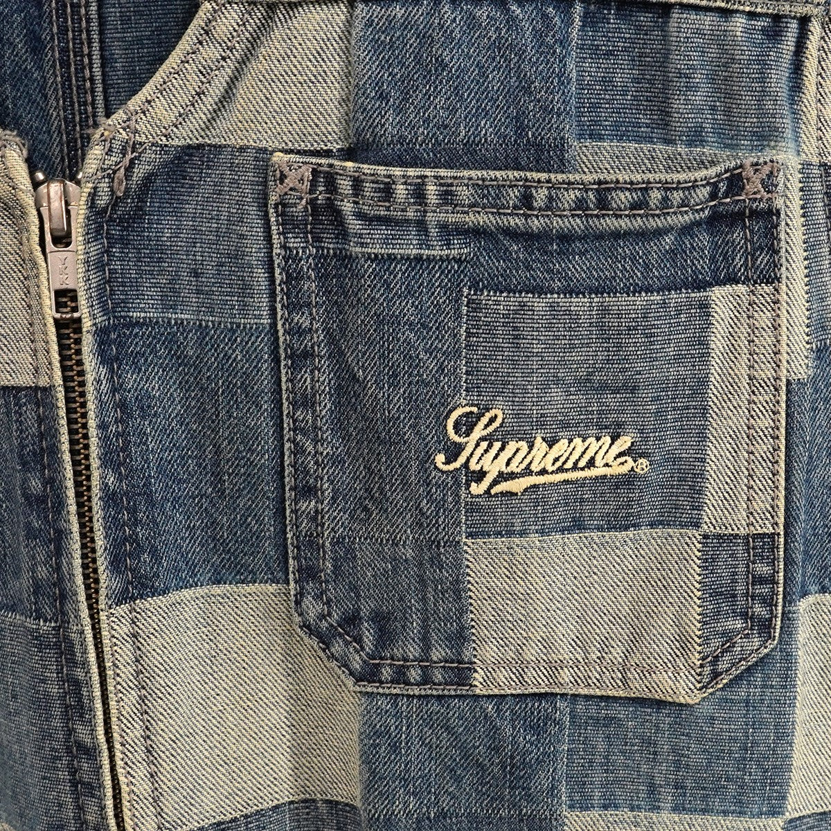 21SS Patched Denim Vestロゴ パッチ デニム ベスト