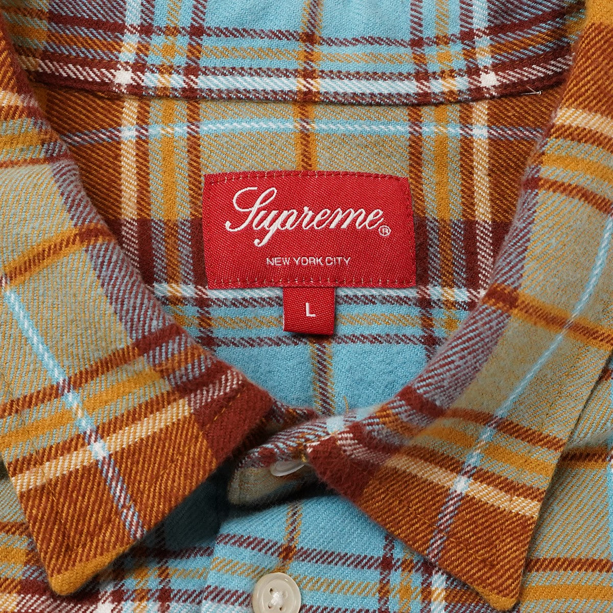 22AW Plaid Flannel Shirt ロゴ チェック プレイド フランネル シャツ