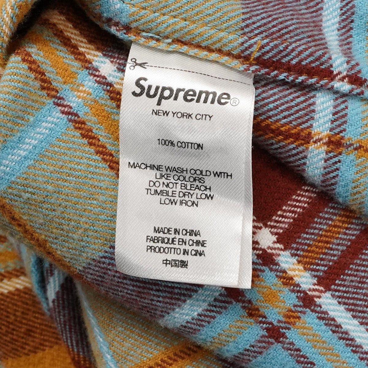 22AW Plaid Flannel Shirt ロゴ チェック プレイド フランネル シャツ
