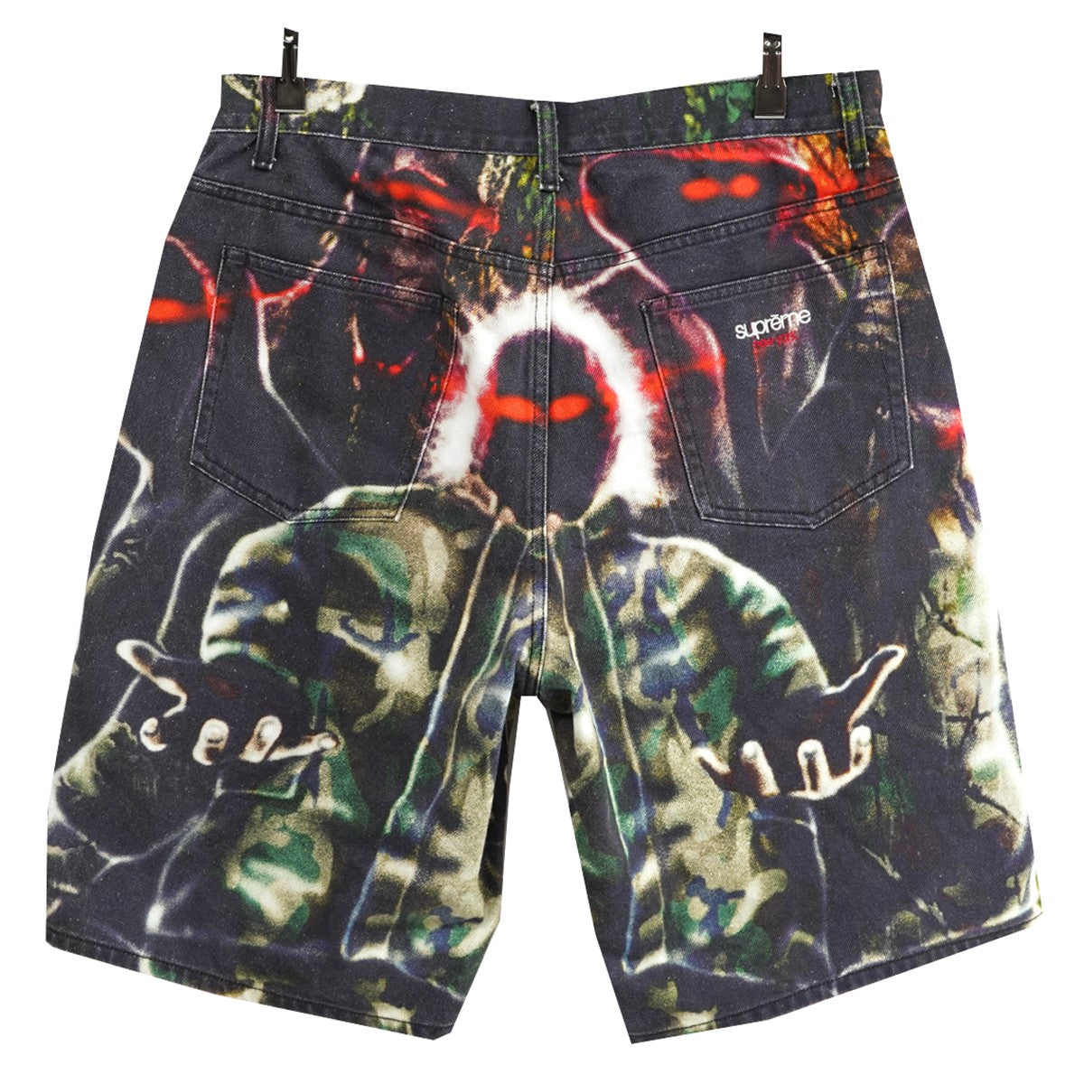 26SS Shadows Baggy Denim Short Multicolor Art Dealerアートワークシャドー クラシックロゴ バギー ワイド バギー デニム ショーツ  ハーフパンツ