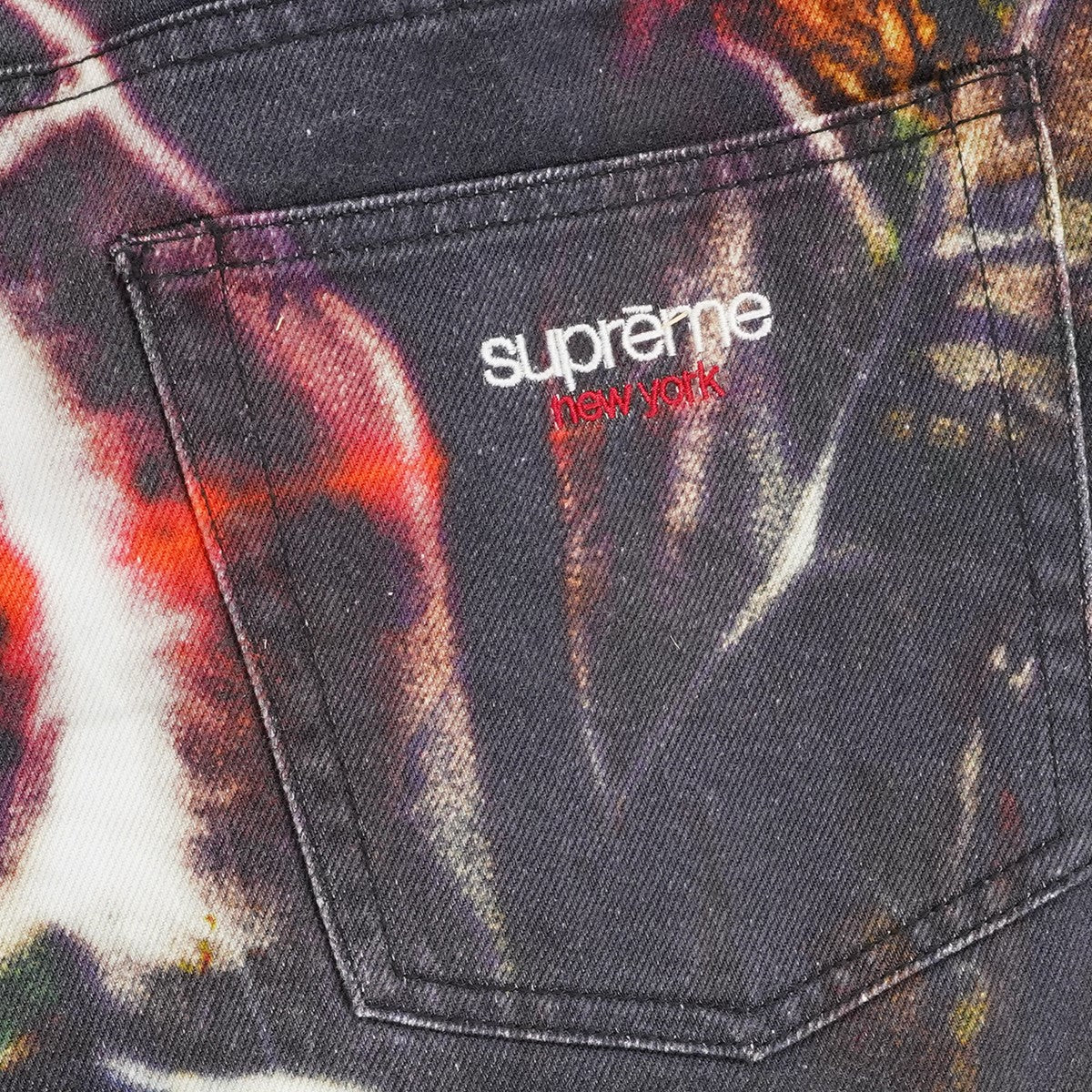 26SS Shadows Baggy Denim Short Multicolor Art Dealerアートワークシャドー クラシックロゴ バギー ワイド バギー デニム ショーツ  ハーフパンツ