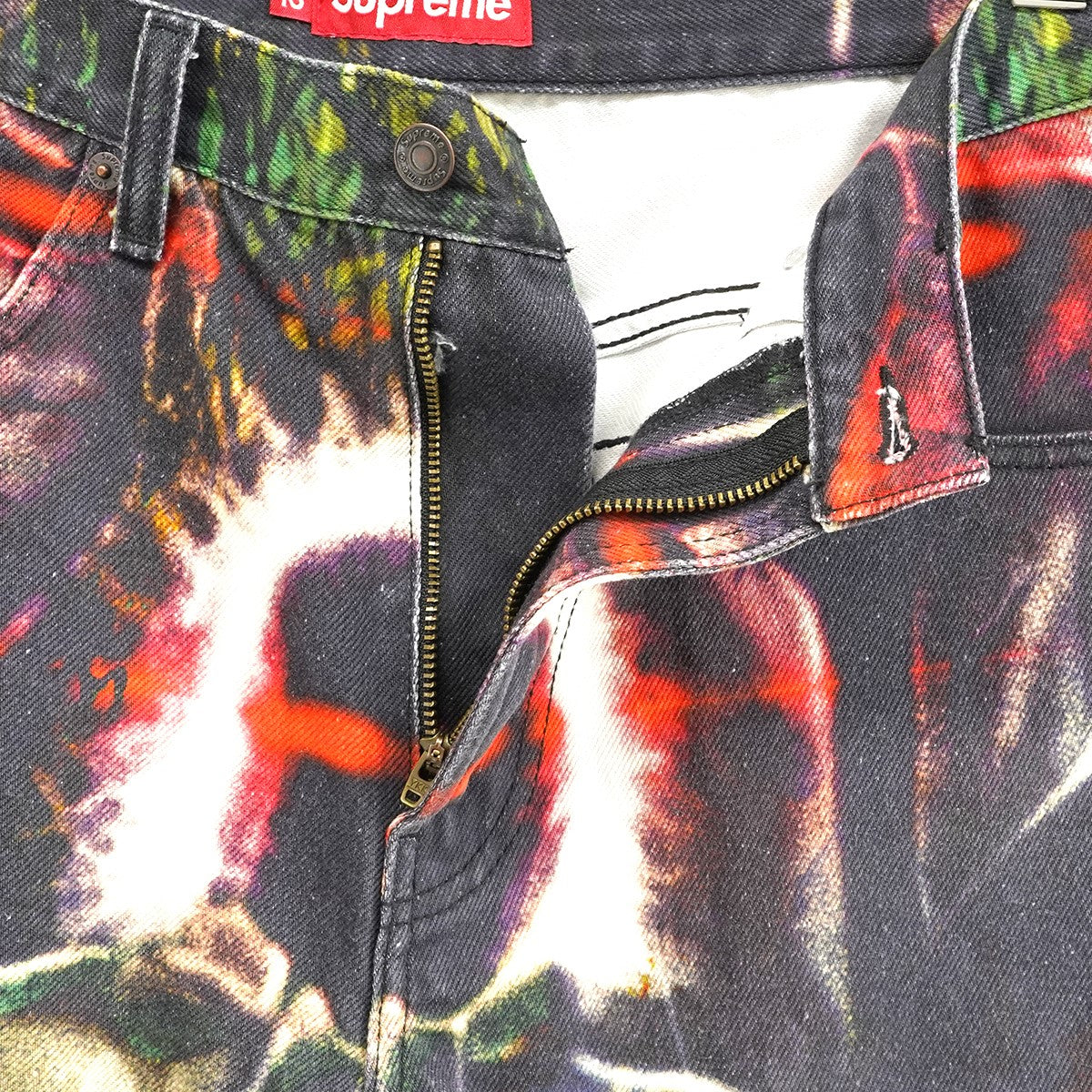 26SS Shadows Baggy Denim Short Multicolor Art Dealerアートワークシャドー クラシックロゴ バギー ワイド バギー デニム ショーツ  ハーフパンツ