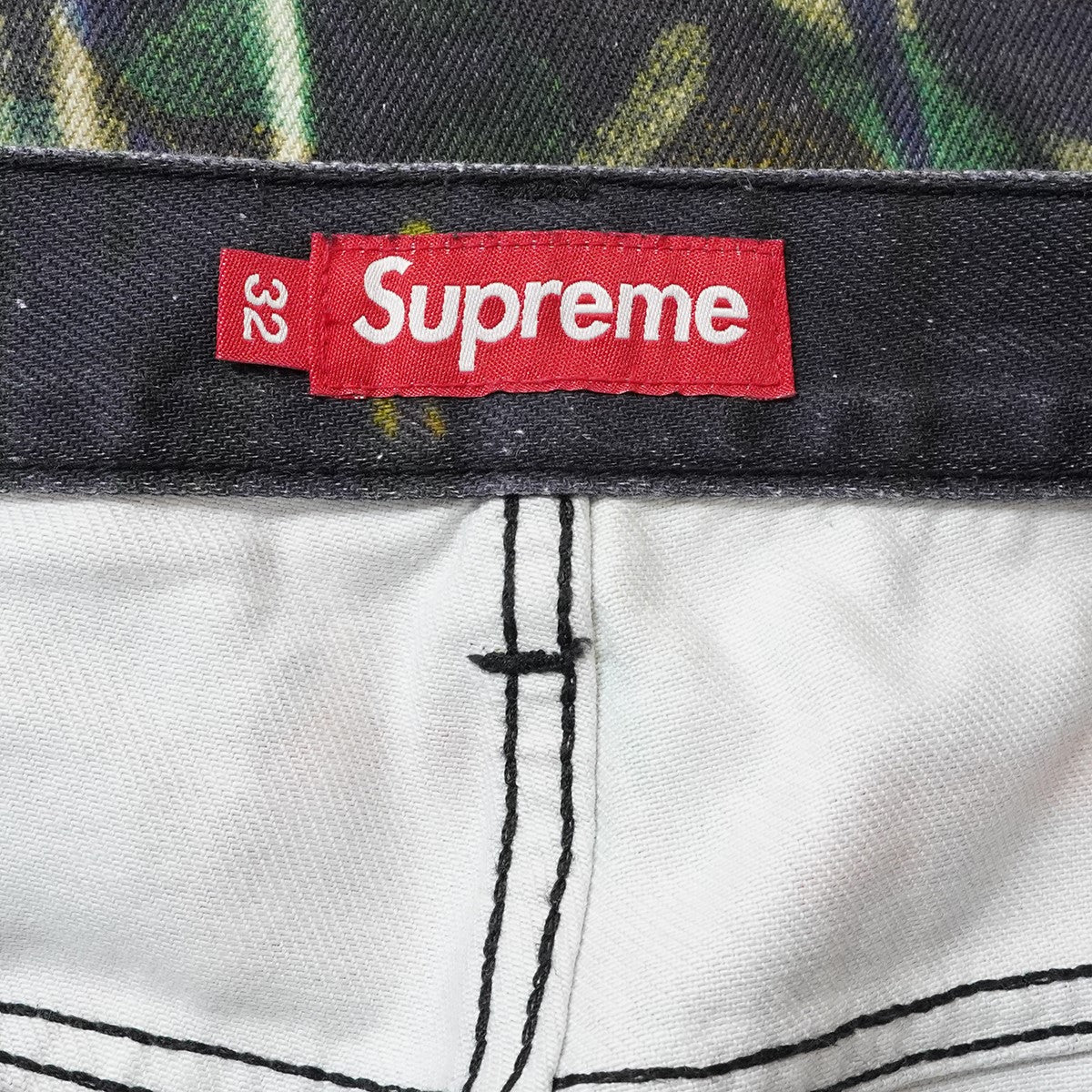 26SS Shadows Baggy Denim Short Multicolor Art Dealerアートワークシャドー クラシックロゴ バギー ワイド バギー デニム ショーツ  ハーフパンツ