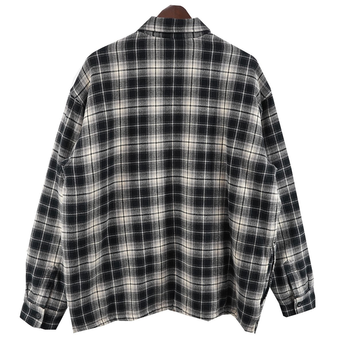25AW Thermal Lined Zip Up Flannel Shirtスター ロゴ サーマル ラインド ジップアップ フランネル チェック シャツ