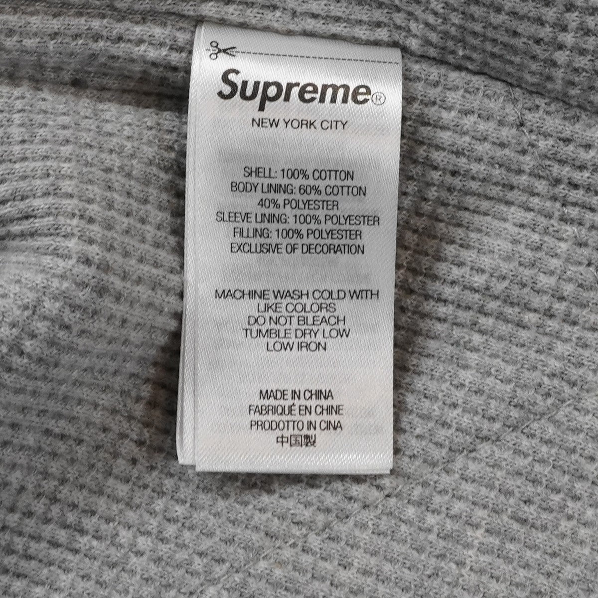 25AW Thermal Lined Zip Up Flannel Shirtスター ロゴ サーマル ラインド ジップアップ フランネル チェック シャツ