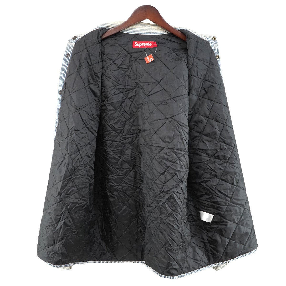 26SS Quilted Lined Denim Snap Shirtピンナップガール ロゴ パッチ キルティング キルテッド ラインド デニムスナップ シャツ
