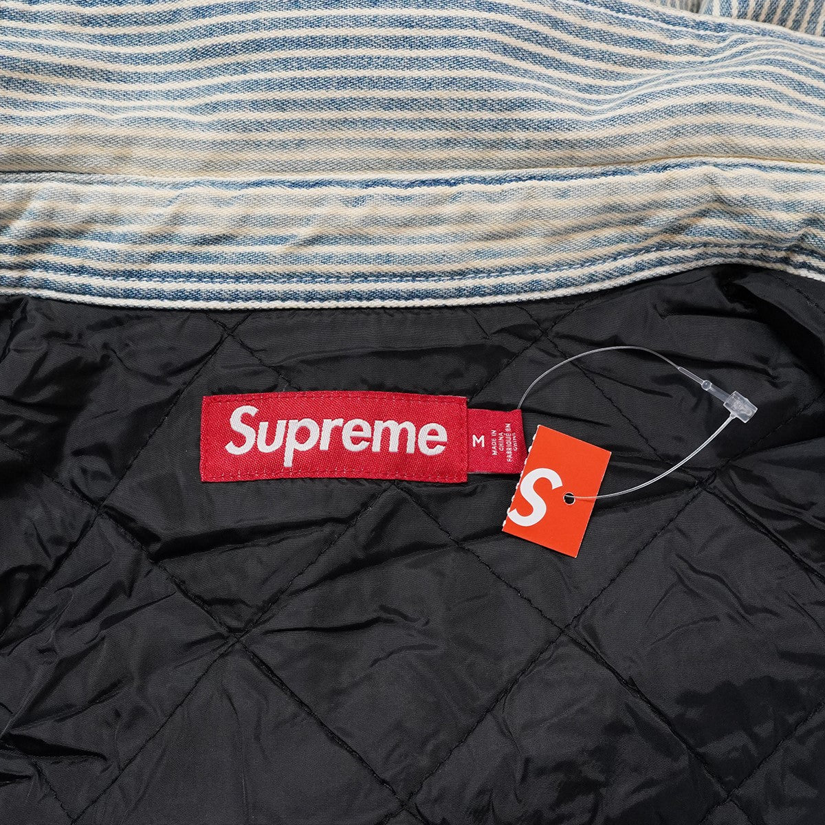 26SS Quilted Lined Denim Snap Shirtピンナップガール ロゴ パッチ キルティング キルテッド ラインド デニムスナップ シャツ