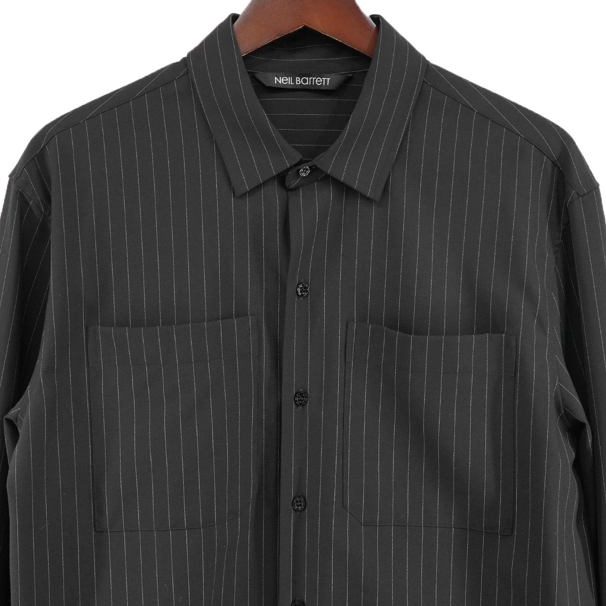 21SS Loose Blouson Fit - Man’s Woven Pinstripe Shirt Jacketピンストライプ シャツジャケット