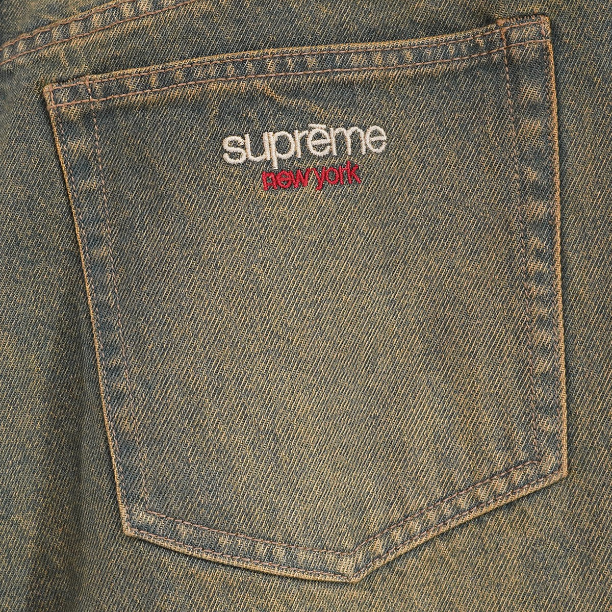 26AW Baggy Jean Dirty Indigoクラシック ロゴ ダーティ インディゴ  バギー ジーンズ 加工 デニムパンツ
