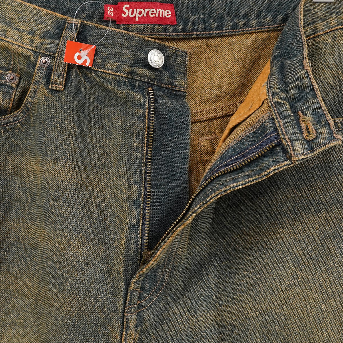 26AW Baggy Jean Dirty Indigoクラシック ロゴ ダーティ インディゴ  バギー ジーンズ 加工 デニムパンツ