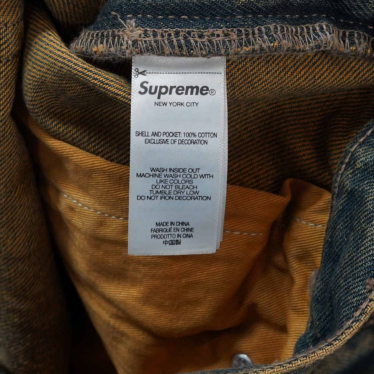 26AW Baggy Jean Dirty Indigoクラシック ロゴ ダーティ インディゴ  バギー ジーンズ 加工 デニムパンツ