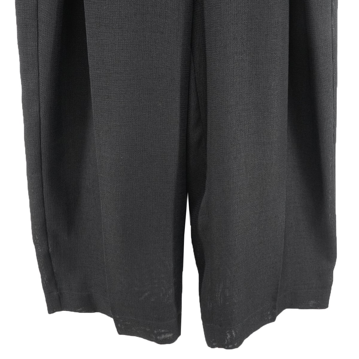 24SS Asymmetric Front Mesh Trousersメッシュ ワイド トラウザース パンツ