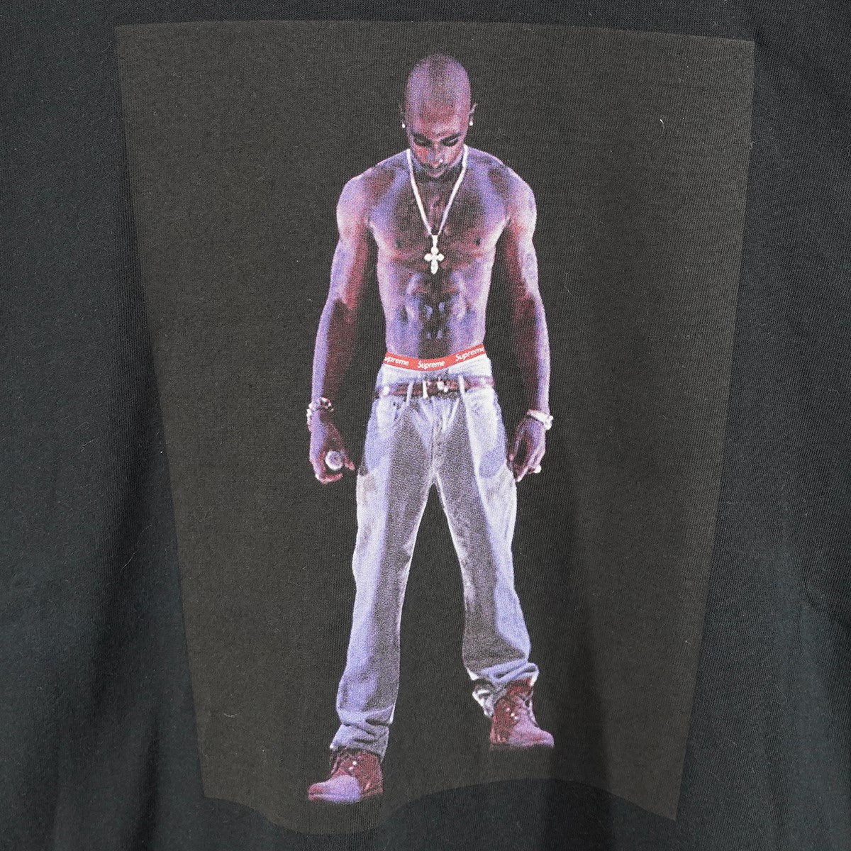 20SS Tupac Hologram Tee 2PACツーパック ロゴ ホログラム フォト Tシャツ