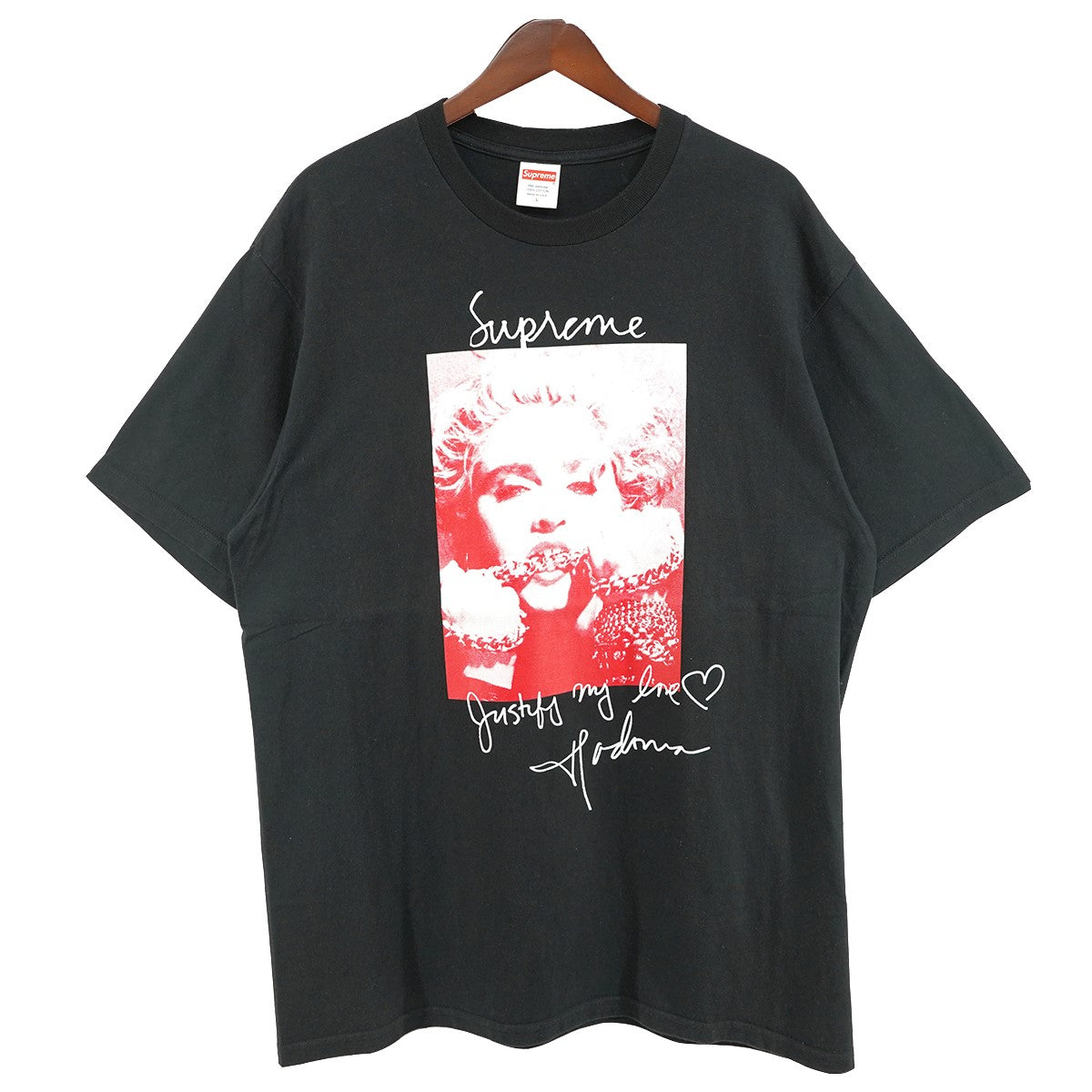 18AW Madonna Tee マドンナ ロゴ バーニング・アップ フォト Tシャツ