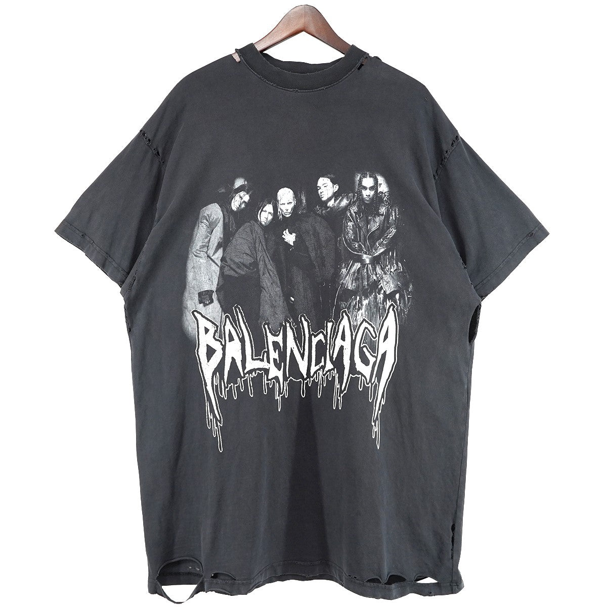 24AW Metal Heads T-Shirtロゴ メタルヘッズ オーバーサイズ デストロイ ヴィンテージ ダメージ加工 Tシャツ