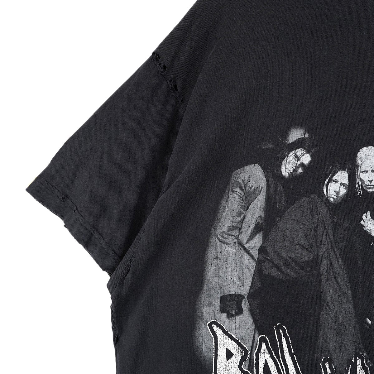 24AW Metal Heads T-Shirtロゴ メタルヘッズ オーバーサイズ デストロイ ヴィンテージ ダメージ加工 Tシャツ