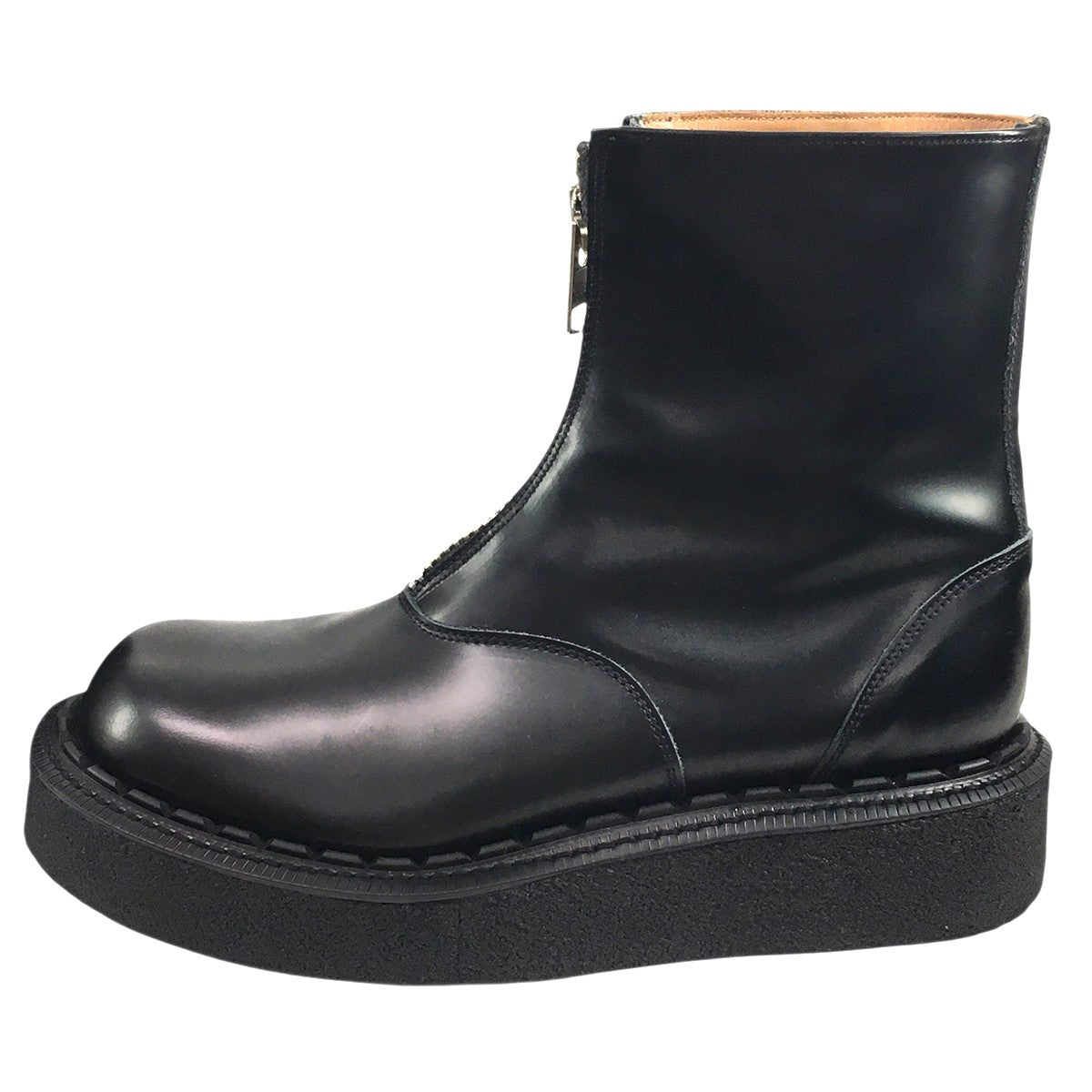 26AW HOMME PLUS x GEORGE COX Zip Front Bootsレザー フロント センタージップ ブーツ 靴