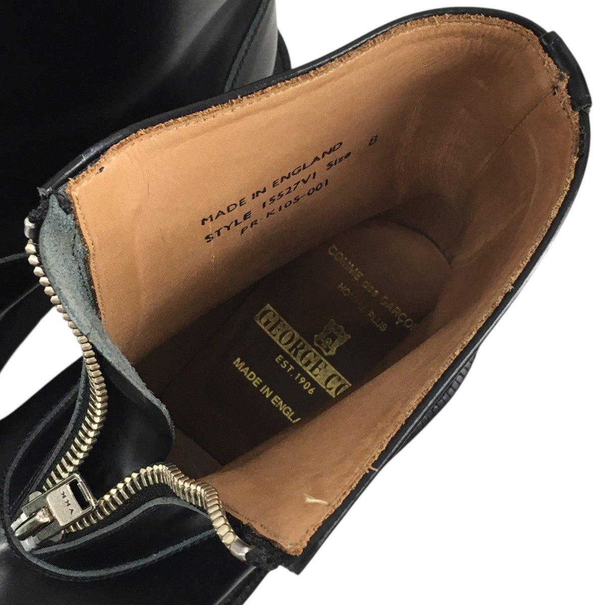 26AW HOMME PLUS x GEORGE COX Zip Front Bootsレザー フロント センタージップ ブーツ 靴