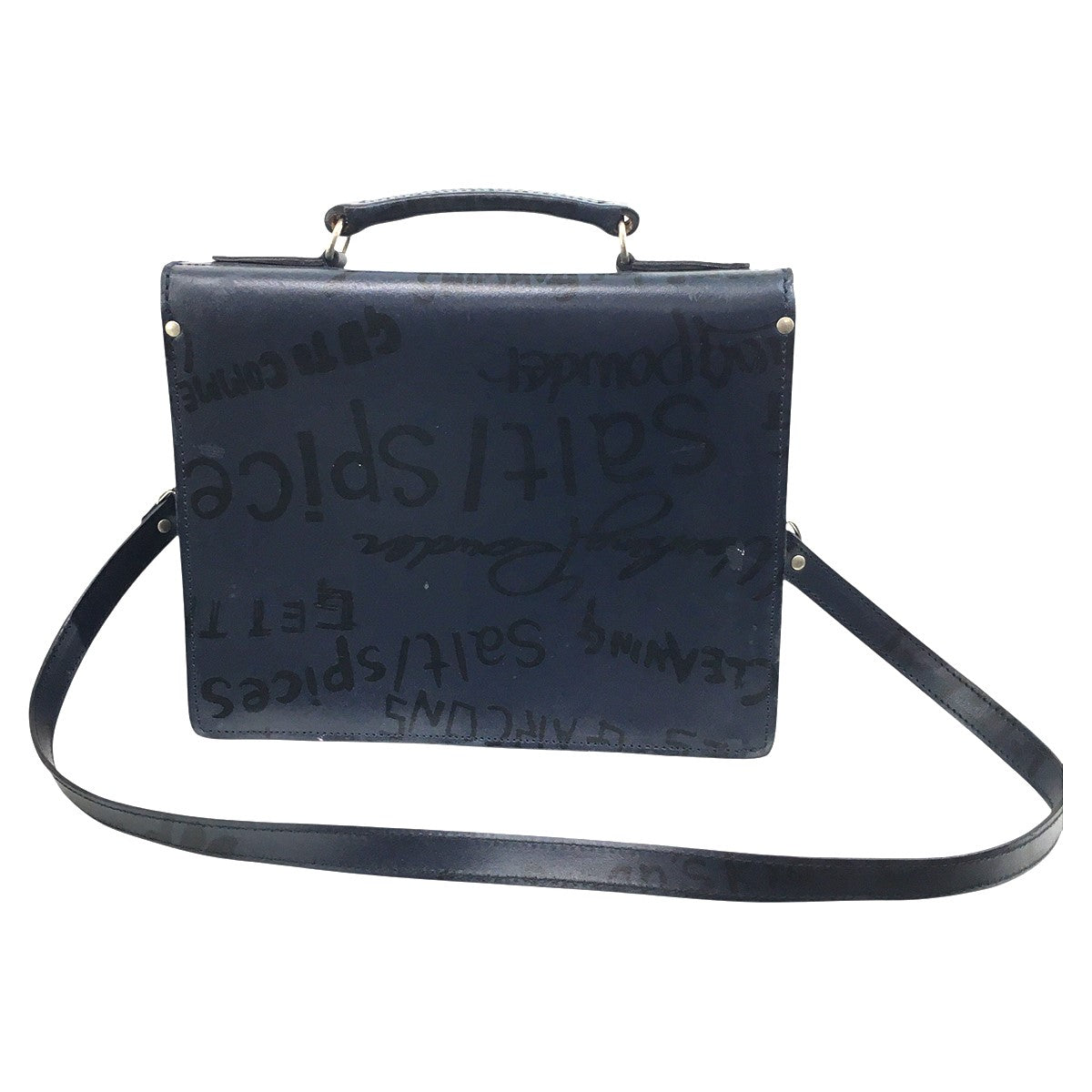 90s Vintage Archives ヴィンテージ アーカイヴグラフィック ハンド ショルダー 2WAY レザー バッグ 鞄