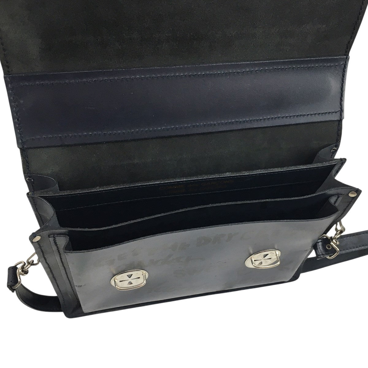90s Vintage Archives ヴィンテージ アーカイヴグラフィック ハンド ショルダー 2WAY レザー バッグ 鞄
