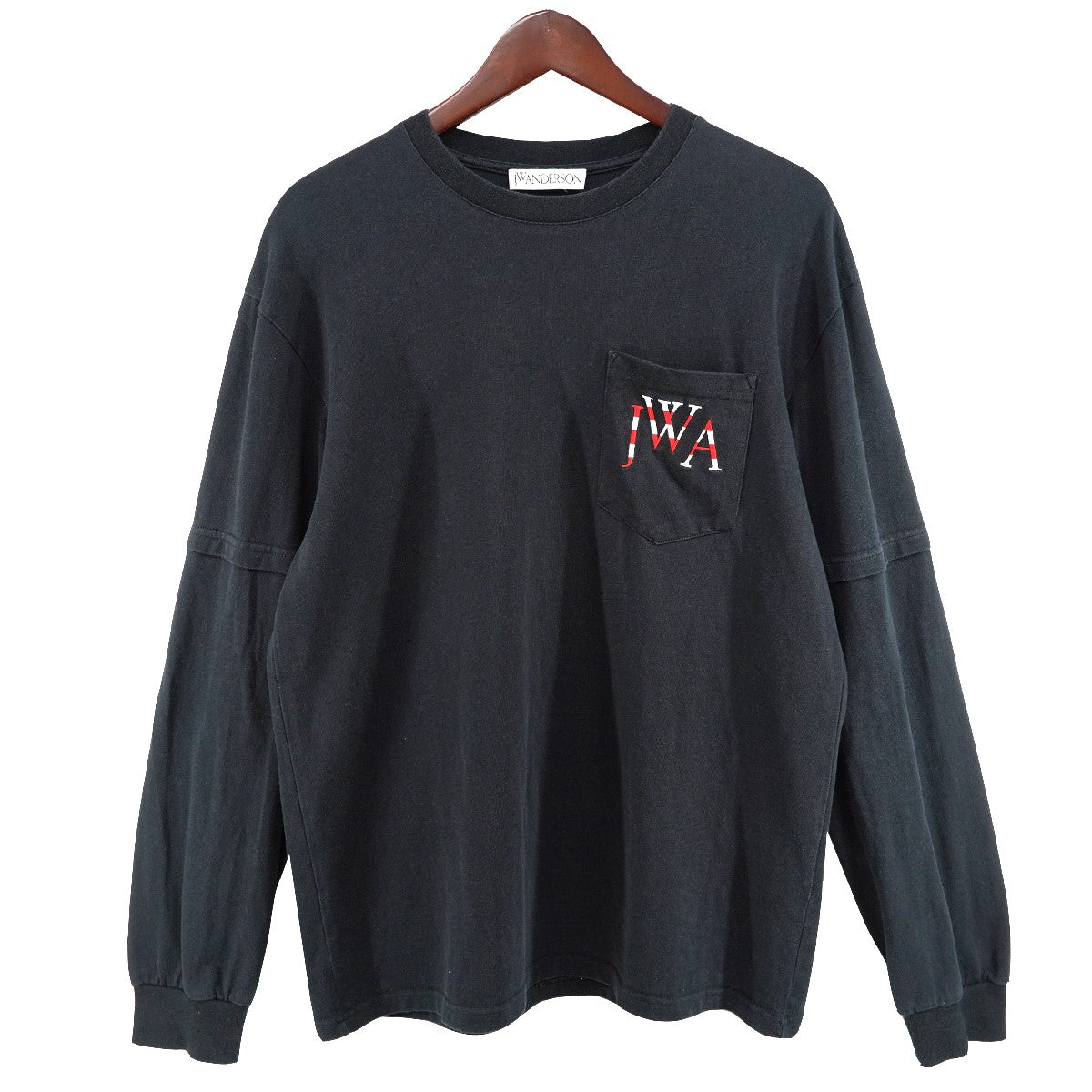レイヤードデザイン ロゴ ロングスリーブ 長袖 Tシャツ