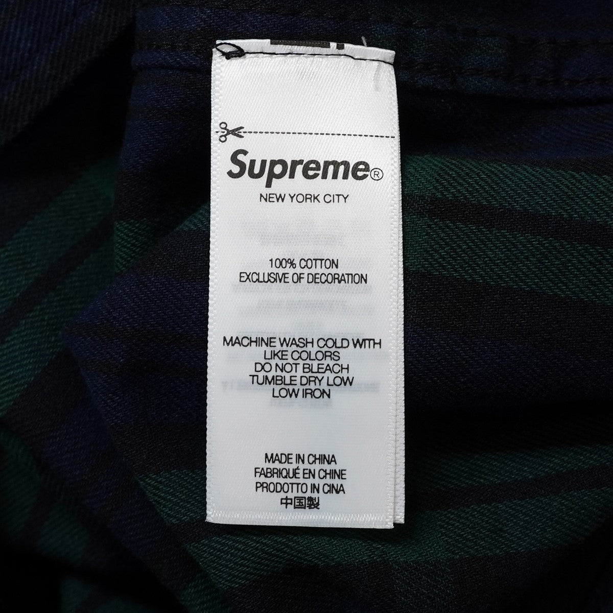 26AW Small Box Shirt Plaidスモール ボックスロゴ チェック プレイド シャツ