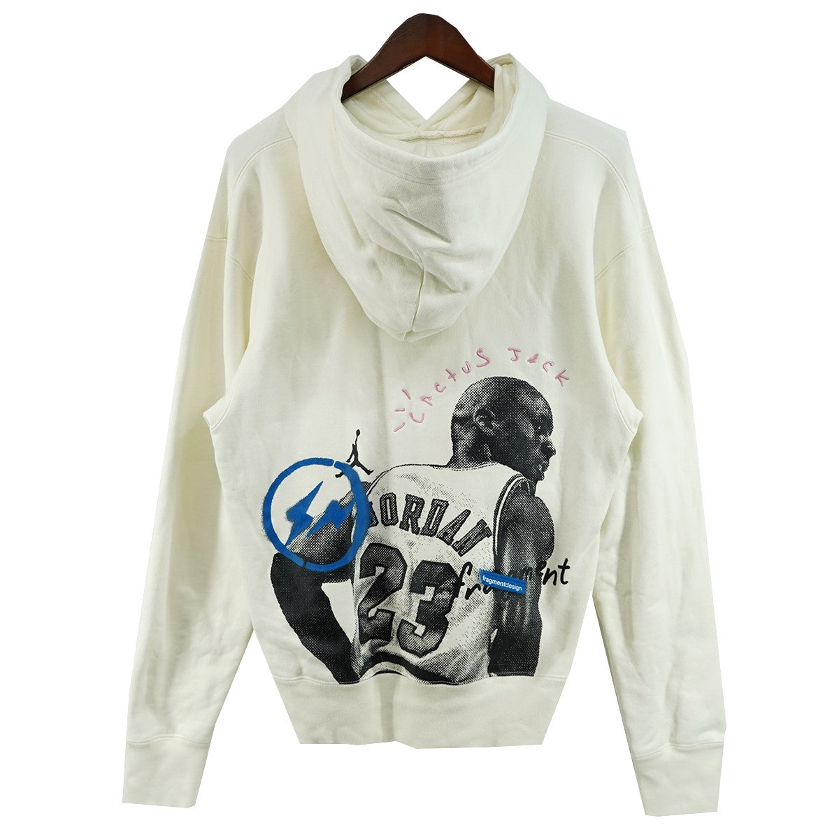 TRAVIS SCOTT×JORDAN×FRAGMENT DESIGN 21AW Air Jordan Travis Scott Fragment Hoodieコラボ ロゴ トラヴィススコット フラグメント フーディー パーカー 古着・中古-1枚目のアイテム画像