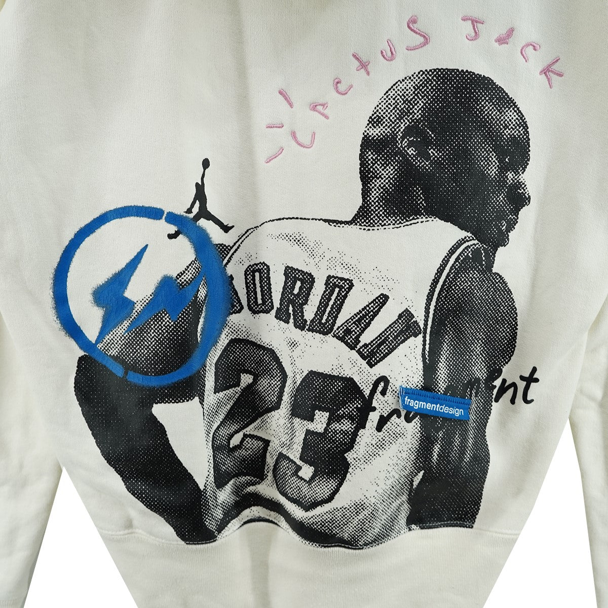 TRAVIS SCOTT×JORDAN×FRAGMENT DESIGN 21AW Air Jordan Travis Scott Fragment Hoodieコラボ ロゴ トラヴィススコット フラグメント フーディー パーカー 古着・中古-3枚目のアイテム画像