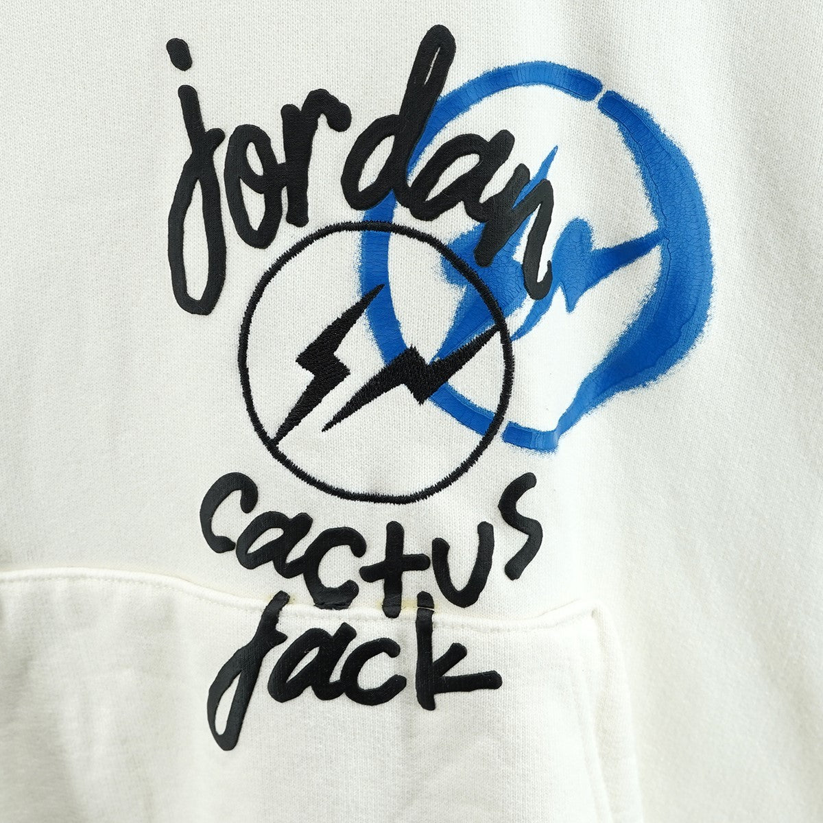 TRAVIS SCOTT×JORDAN×FRAGMENT DESIGN 21AW Air Jordan Travis Scott Fragment Hoodieコラボ ロゴ トラヴィススコット フラグメント フーディー パーカー 古着・中古-4枚目のアイテム画像