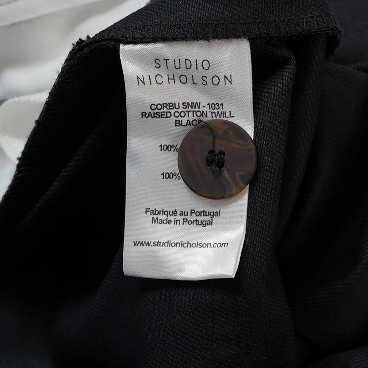 CORBU SLIM FLARE PANT RAISED COTTON TWILLスリム フレアパンツ