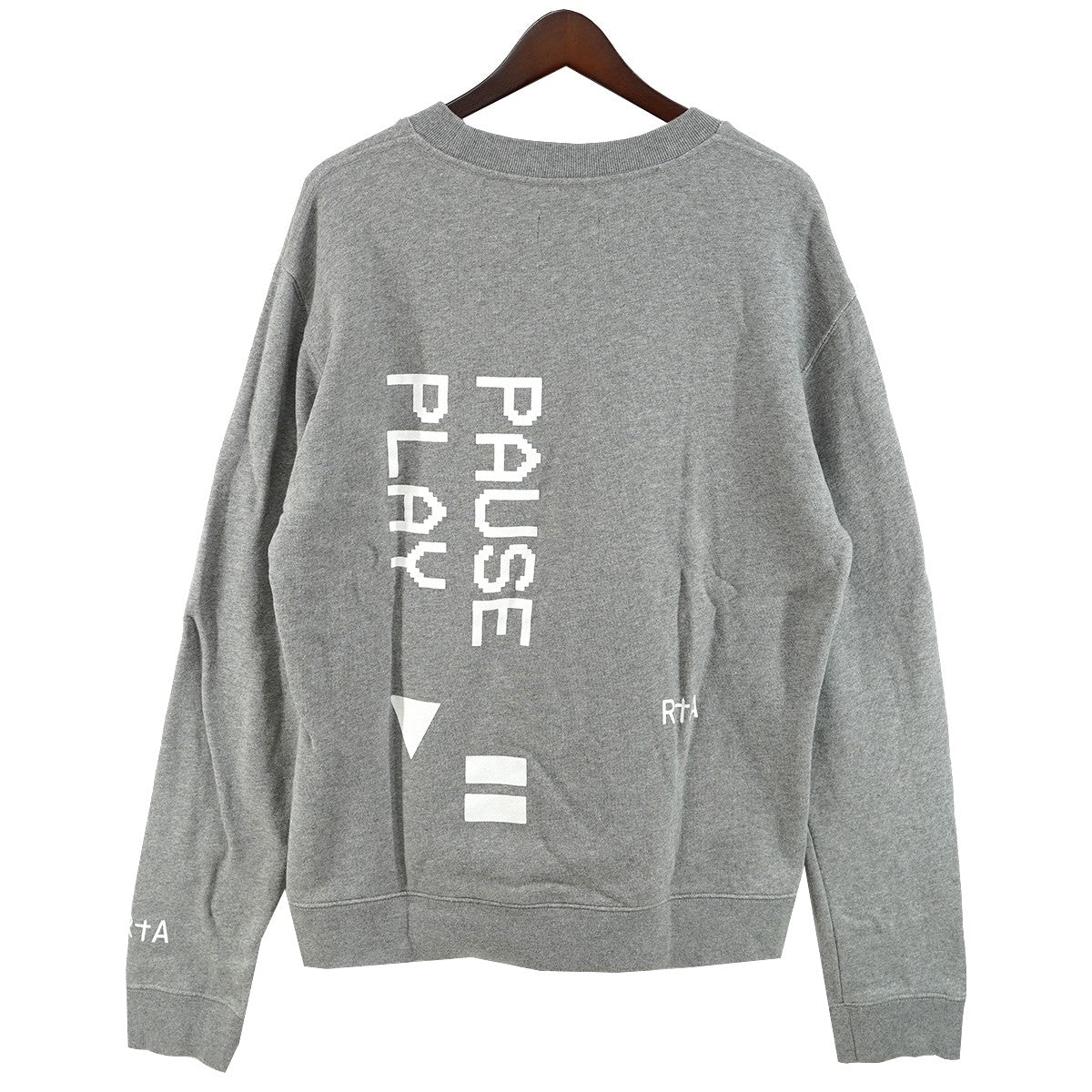 Pause Play Graphic Cotton Sweatshirtロゴ ポーズ グラフィック スウェット トレーナー
