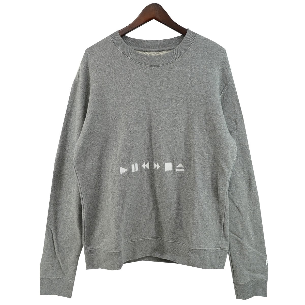 Pause Play Graphic Cotton Sweatshirtロゴ ポーズ グラフィック スウェット トレーナー