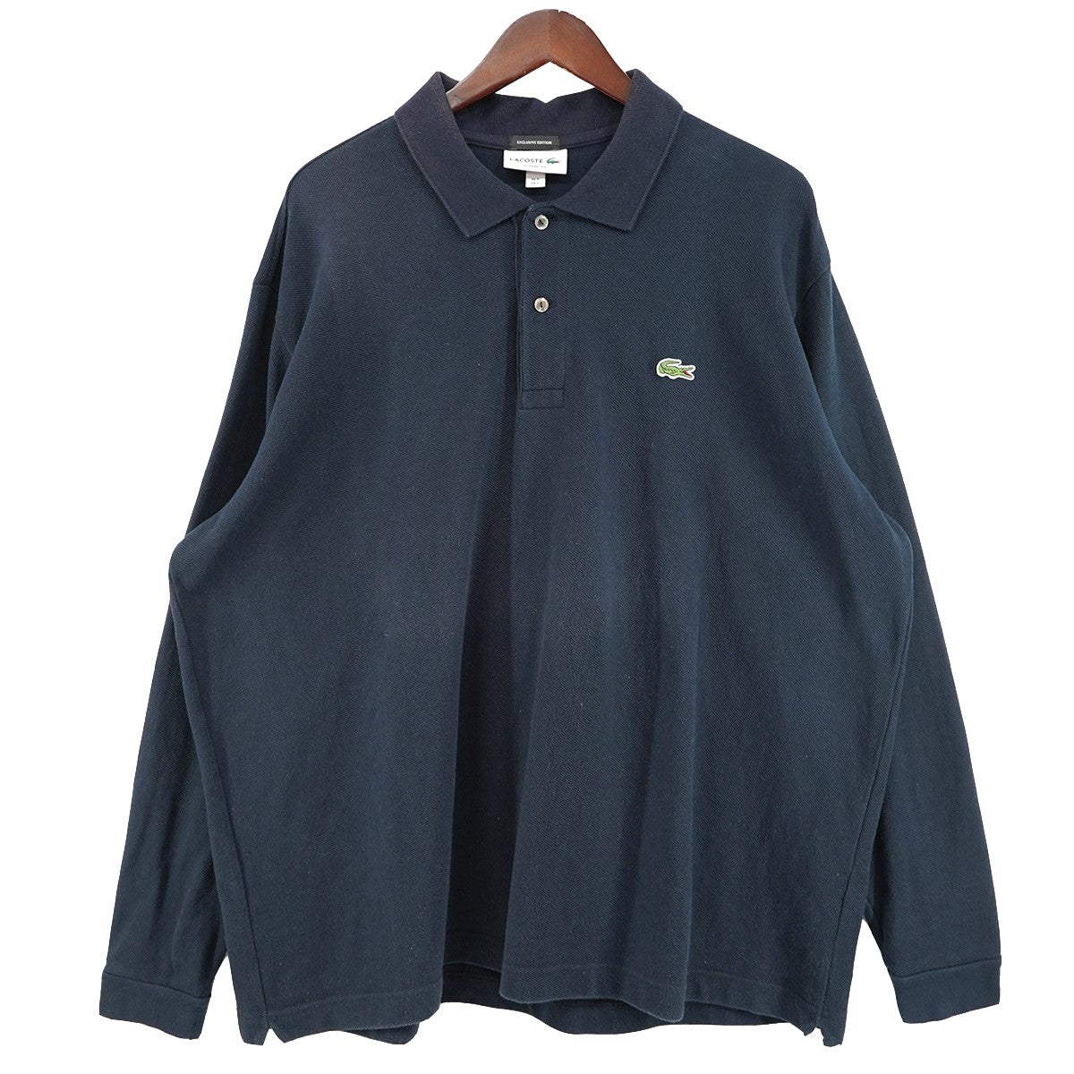 LACOSTE×BEAUTY＆YOUTH UNITED ARROWS BEAUTY＆YOUTH 別注 EXCLUSIVE EDITIONWIDE LONG SLEEVE POLO SHIRTS ワイド 長袖 ロングスリーブ ポロシャツ 古着・中古-1枚目のアイテム画像