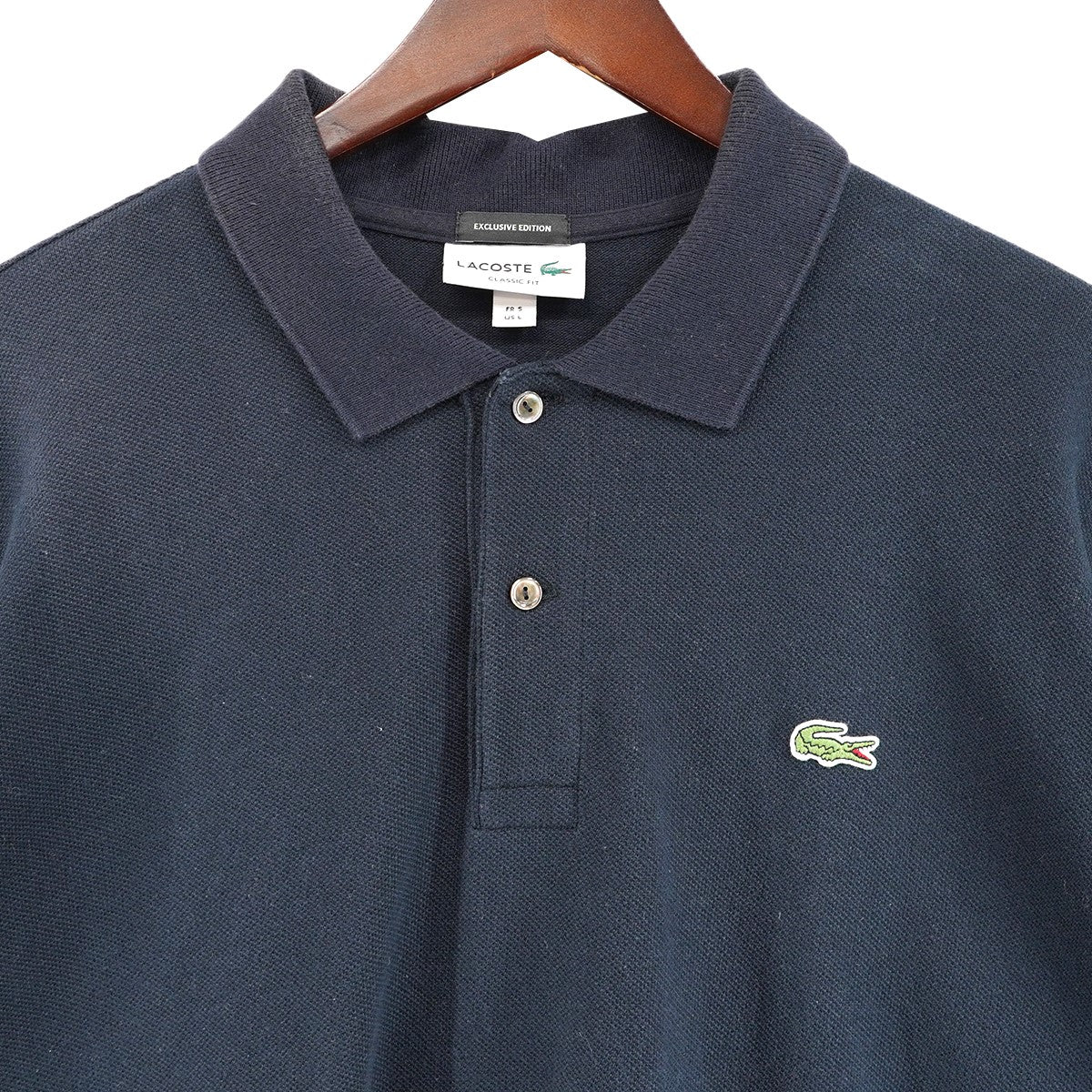 LACOSTE×BEAUTY＆YOUTH UNITED ARROWS BEAUTY＆YOUTH 別注 EXCLUSIVE EDITIONWIDE LONG SLEEVE POLO SHIRTS ワイド 長袖 ロングスリーブ ポロシャツ 古着・中古-3枚目のアイテム画像