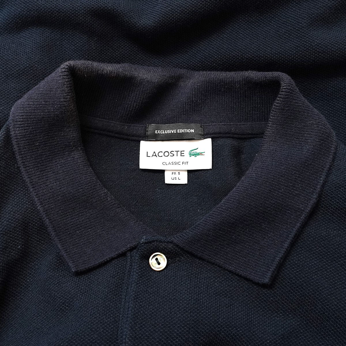 LACOSTE×BEAUTY＆YOUTH UNITED ARROWS BEAUTY＆YOUTH 別注 EXCLUSIVE EDITIONWIDE LONG SLEEVE POLO SHIRTS ワイド 長袖 ロングスリーブ ポロシャツ 古着・中古-5枚目のアイテム画像